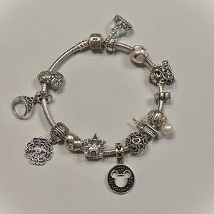 Disney/Fairytale Pandora bracelet with Charms